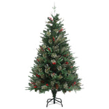 Kerstboom met dennenappels 150 cm PVC en PE groen - AllerleiShop