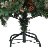 Kerstboom met dennenappels 150 cm PVC en PE groen - AllerleiShop