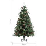 Kerstboom met dennenappels 150 cm PVC en PE groen - AllerleiShop