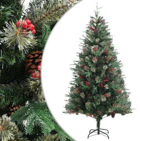 Kerstboom met dennenappels 195 cm PVC en PE groen - AllerleiShop