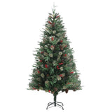 Kerstboom met dennenappels 195 cm PVC en PE groen - AllerleiShop