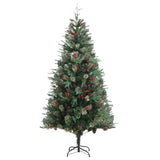 Kerstboom met dennenappels 225 cm PVC en PE groen - AllerleiShop