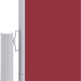 Windscherm uittrekbaar 180x1000 cm rood