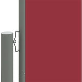 Windscherm uittrekbaar 220x1000 cm rood