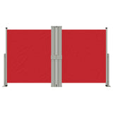 Windscherm uittrekbaar 140x1200 cm rood