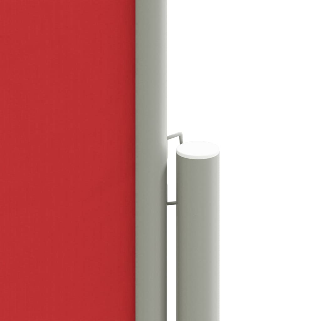 Windscherm uittrekbaar 140x1200 cm rood