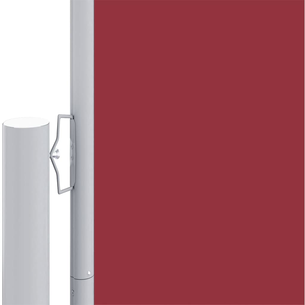 Windscherm uittrekbaar 160x1200 cm rood