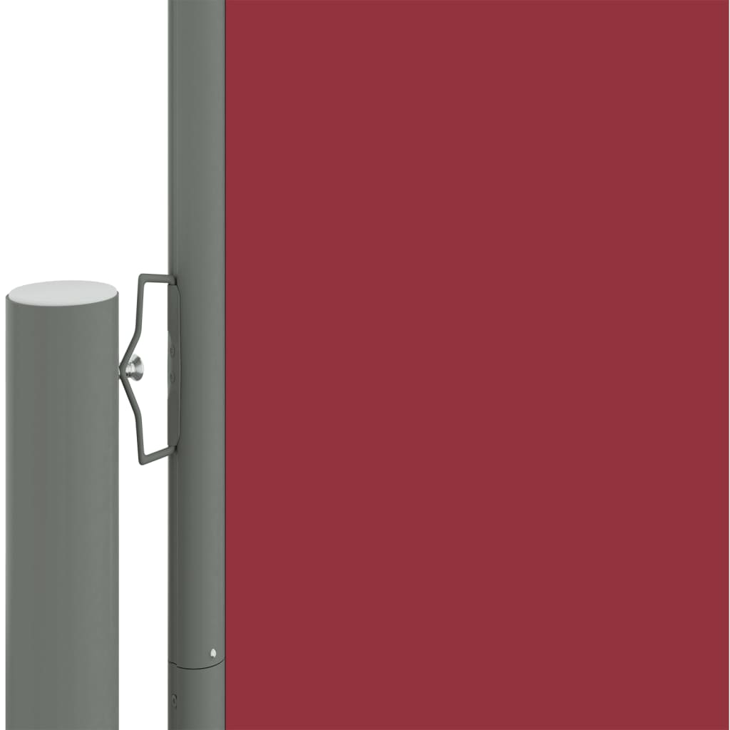 Windscherm uittrekbaar 220x1200 cm rood