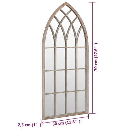 Spiegel 70x30 cm ijzer zandkleurig - AllerleiShop