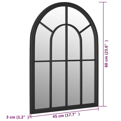 Spiegel 60x45 cm ijzer zwart - AllerleiShop