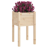 Plantenbakken 2 st 40x40x70 cm massief grenenhout - AllerleiShop