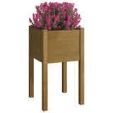 Plantenbak 40x40x70 cm massief grenenhout honingbruin - AllerleiShop