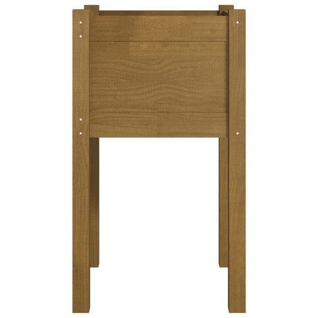 Plantenbak 40x40x70 cm massief grenenhout honingbruin - AllerleiShop