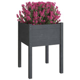 Plantenbak 50x50x70 cm massief grenenhout grijs - AllerleiShop