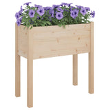 Plantenbakken 2 st 70x31x70 cm massief grenenhout - AllerleiShop