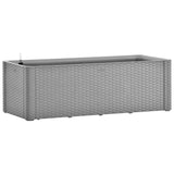 Plantenbak verhoogd met bewateringssysteem 100x43x33 cm grijs