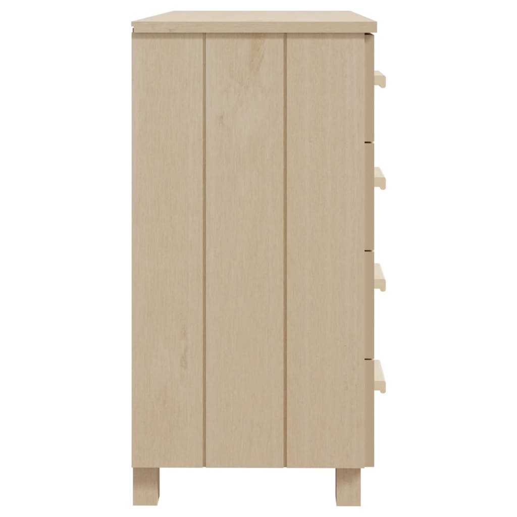 Dressoir HAMAR 79x40x80 cm massief grenenhout honingbruin - AllerleiShop