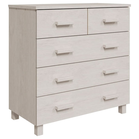 Dressoir HAMAR 79x40x80 cm massief grenenhout wit - AllerleiShop