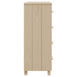 Dressoir HAMAR 79x40x103,5 cm massief grenenhout honingbruin - AllerleiShop