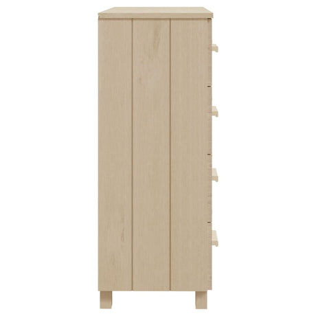 Dressoir HAMAR 79x40x103,5 cm massief grenenhout honingbruin - AllerleiShop