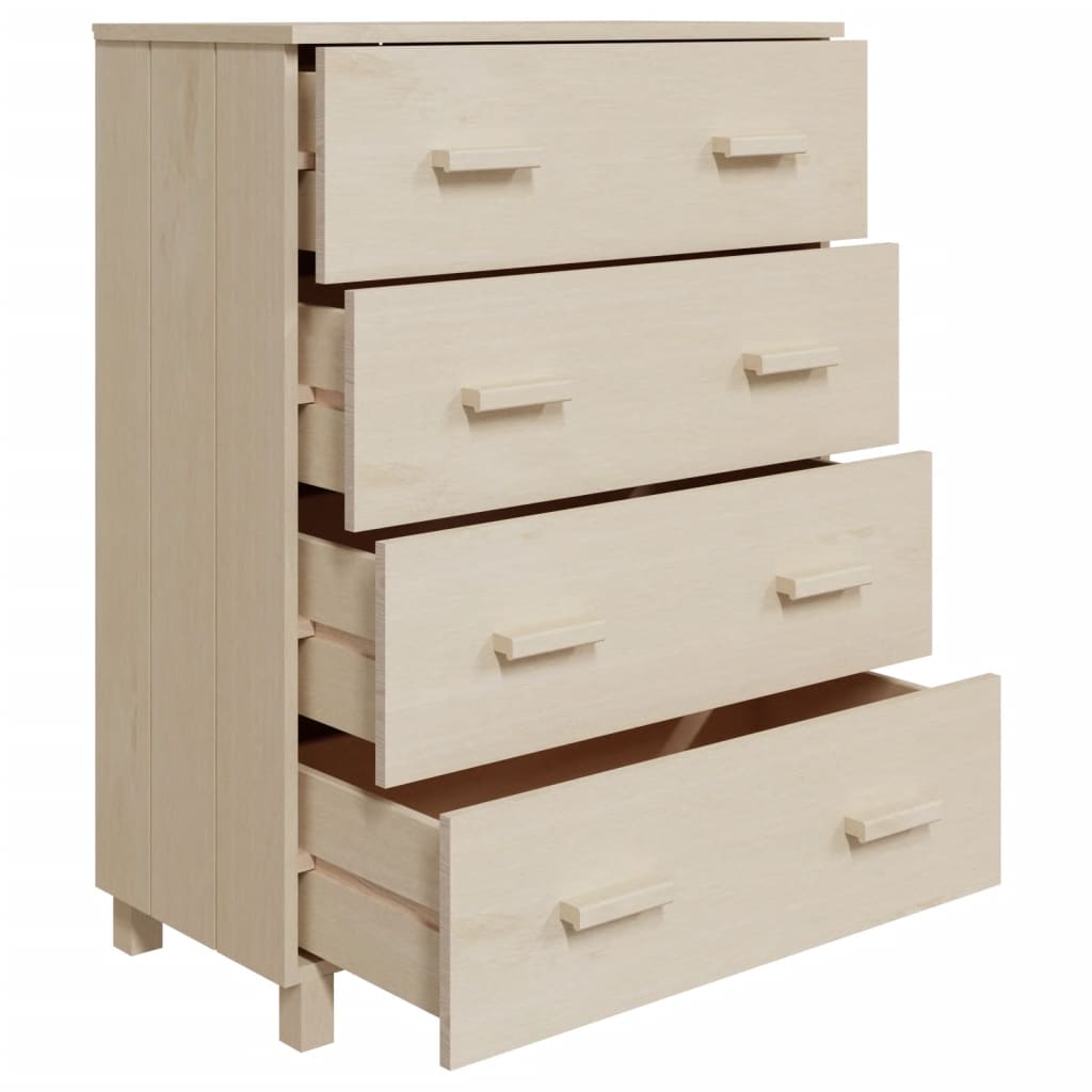 Dressoir HAMAR 79x40x103,5 cm massief grenenhout honingbruin - AllerleiShop