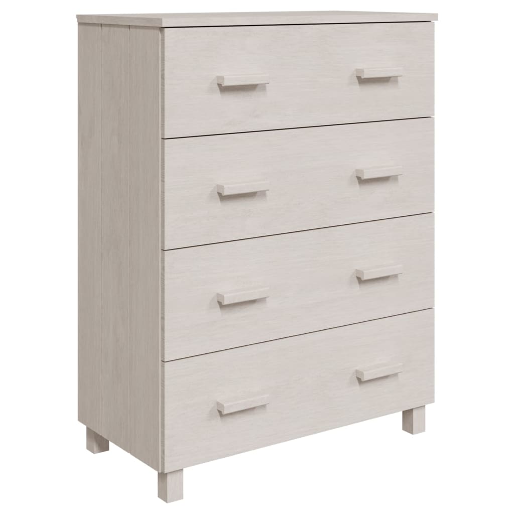 Dressoir HAMAR 79x40x103,5 cm massief grenenhout wit - AllerleiShop