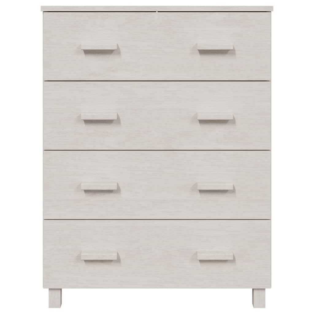 Dressoir HAMAR 79x40x103,5 cm massief grenenhout wit - AllerleiShop