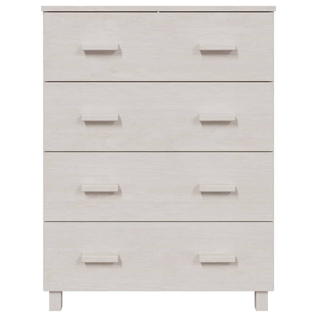 Dressoir HAMAR 79x40x103,5 cm massief grenenhout wit - AllerleiShop