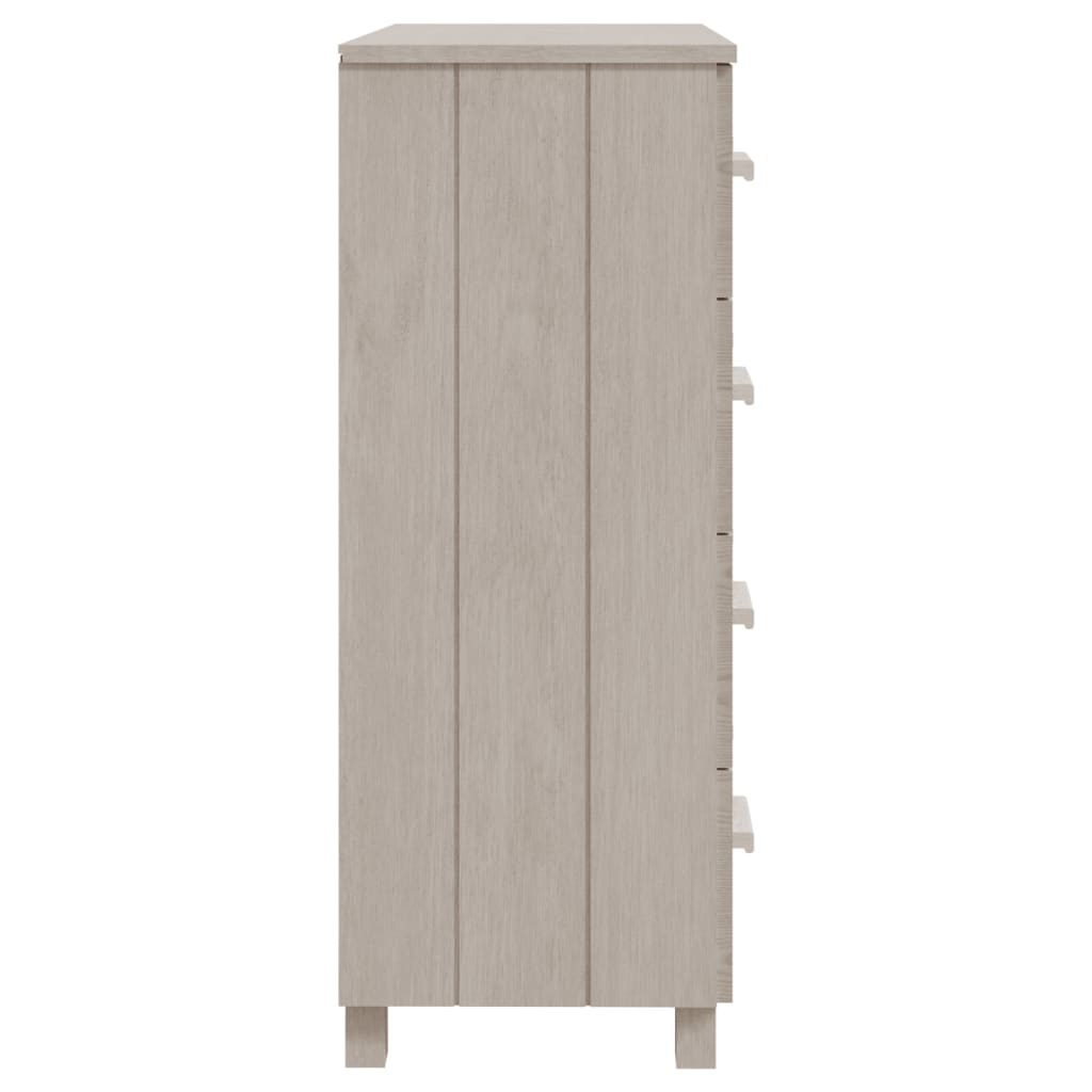 Dressoir HAMAR 79x40x103,5 cm massief grenenhout wit - AllerleiShop