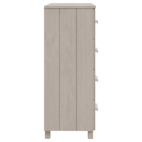 Dressoir HAMAR 79x40x103,5 cm massief grenenhout wit - AllerleiShop