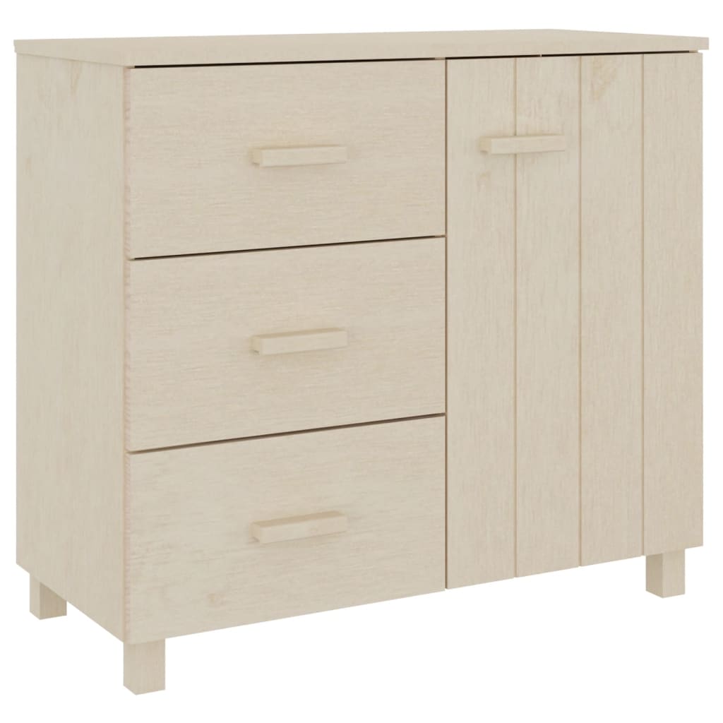 Dressoir HAMAR 90x40x80 cm massief grenenhout honingbruin - AllerleiShop