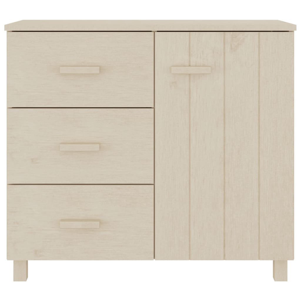 Dressoir HAMAR 90x40x80 cm massief grenenhout honingbruin - AllerleiShop