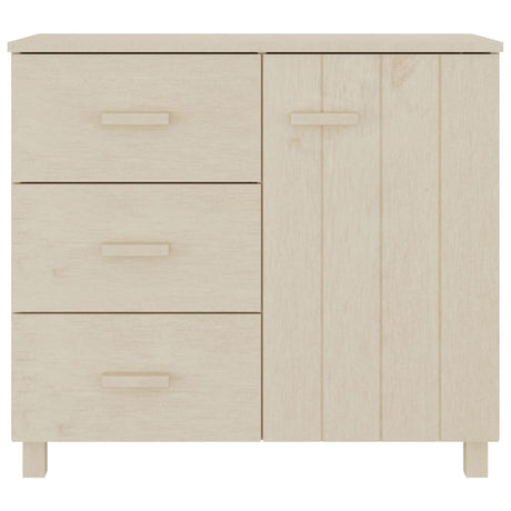 Dressoir HAMAR 90x40x80 cm massief grenenhout honingbruin - AllerleiShop