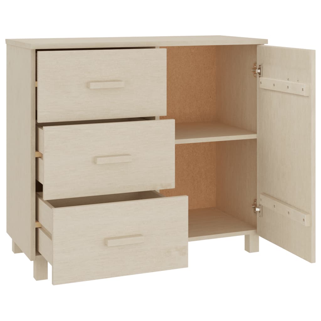 Dressoir HAMAR 90x40x80 cm massief grenenhout honingbruin - AllerleiShop