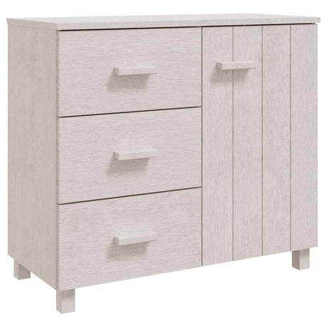 Dressoir HAMAR 90x40x80 cm massief grenenhout wit - AllerleiShop