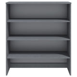 Opzetkast HAMAR 90x30x100 cm massief grenenhout donkergrijs - AllerleiShop