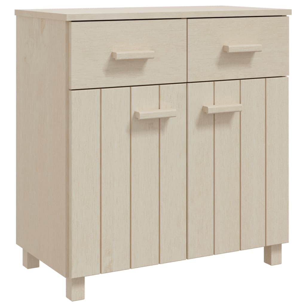 Dressoir HAMAR 79x40x80 cm massief grenenhout honingbruin - AllerleiShop