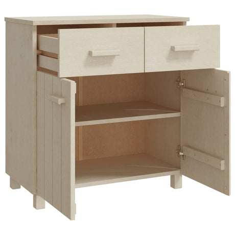 Dressoir HAMAR 79x40x80 cm massief grenenhout honingbruin - AllerleiShop