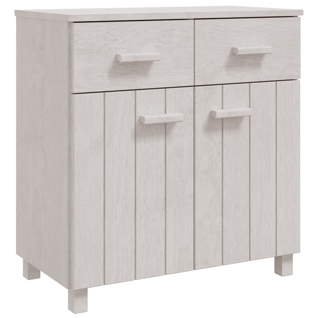 Dressoir HAMAR 79x40x80 cm massief grenenhout wit - AllerleiShop