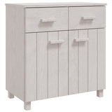 Dressoir HAMAR 79x40x80 cm massief grenenhout wit - AllerleiShop