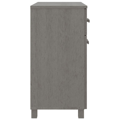 Dressoir HAMAR 79x40x80 cm massief grenenhout lichtgrijs - AllerleiShop