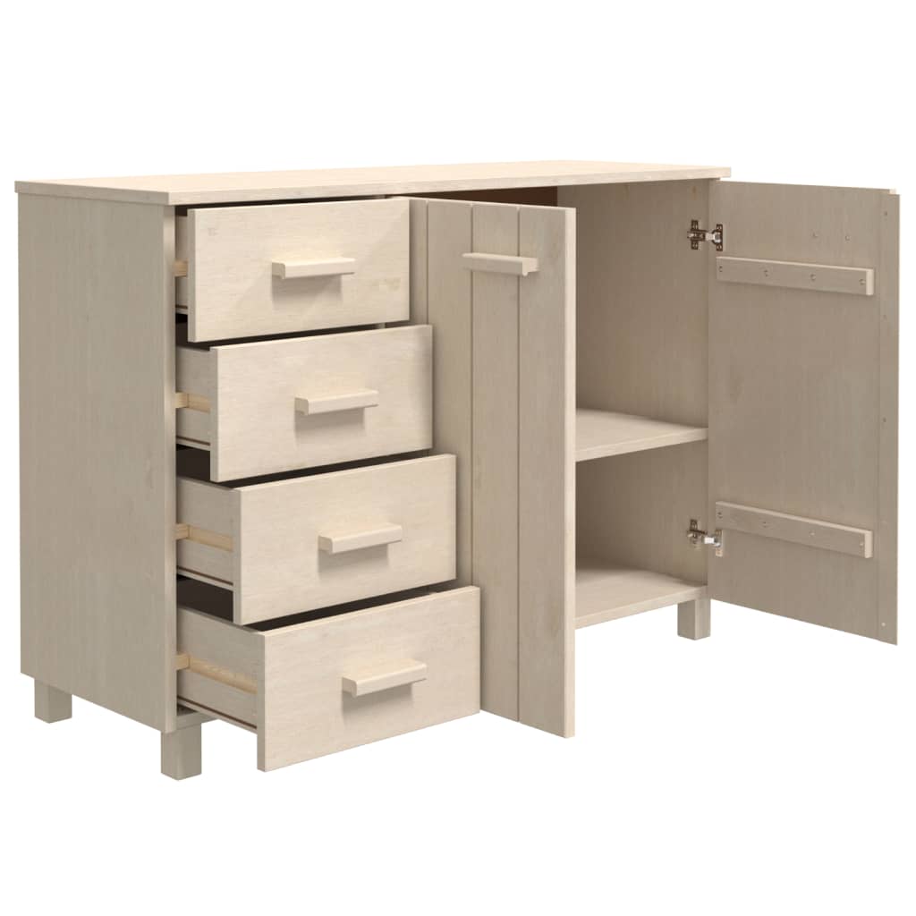 Dressoir HAMAR 113x40x80 cm massief grenenhout honingbruin - AllerleiShop