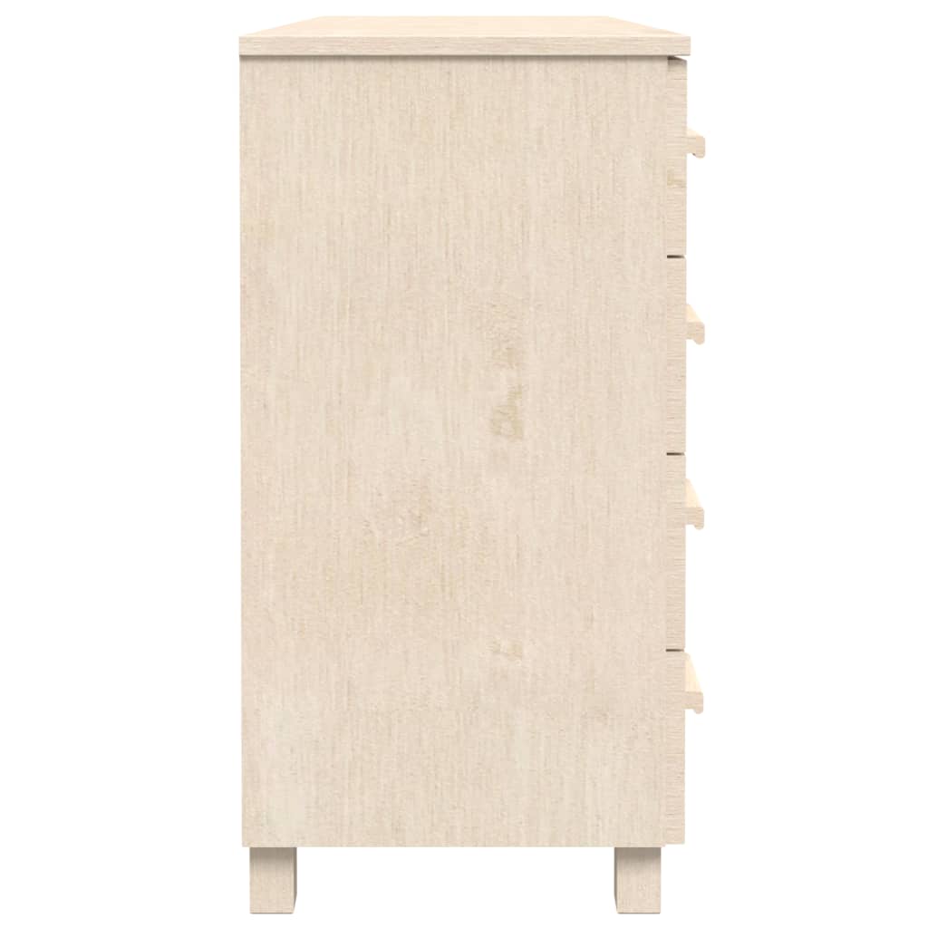 Dressoir HAMAR 113x40x80 cm massief grenenhout honingbruin - AllerleiShop