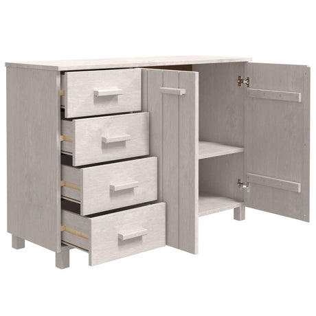 Dressoir HAMAR 113x40x80 cm massief grenenhout wit - AllerleiShop