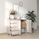 Dressoir HAMAR 113x40x80 cm massief grenenhout wit - AllerleiShop