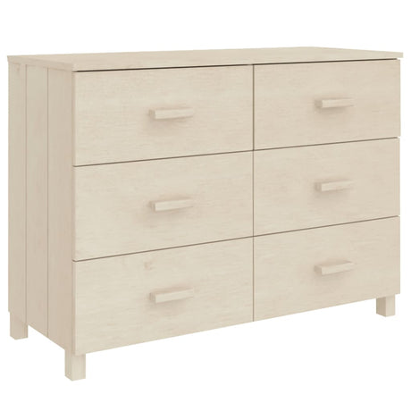 Dressoir HAMAR 113x40x80 cm massief grenenhout honingbruin - AllerleiShop