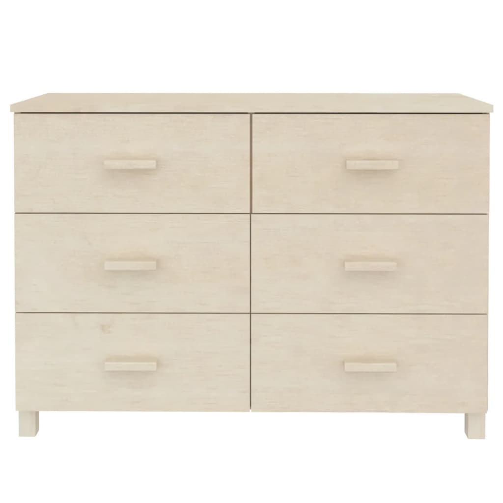 Dressoir HAMAR 113x40x80 cm massief grenenhout honingbruin - AllerleiShop