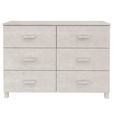 Dressoir HAMAR 113x40x80 cm massief grenenhout wit - AllerleiShop