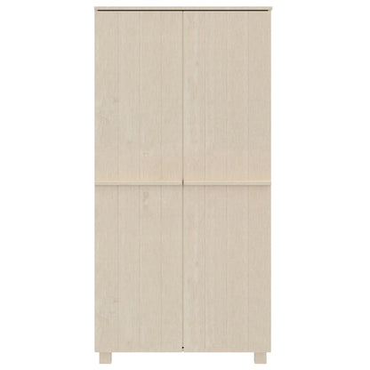 Kledingkast HAMAR 89x50x180 cm massief grenenhout honingbruin - AllerleiShop