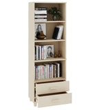 Hoge kast HAMAR 60x35x180 cm massief grenenhout honingbruin - AllerleiShop